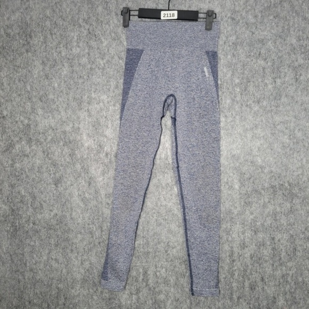 Gymshark Adapt Seamless Leggings Womens Small Blue Marl Shaded High Waist